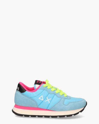 Sun68 Ally Solid Nylon Lage sneakers - Dames - Blauw - Maat 36